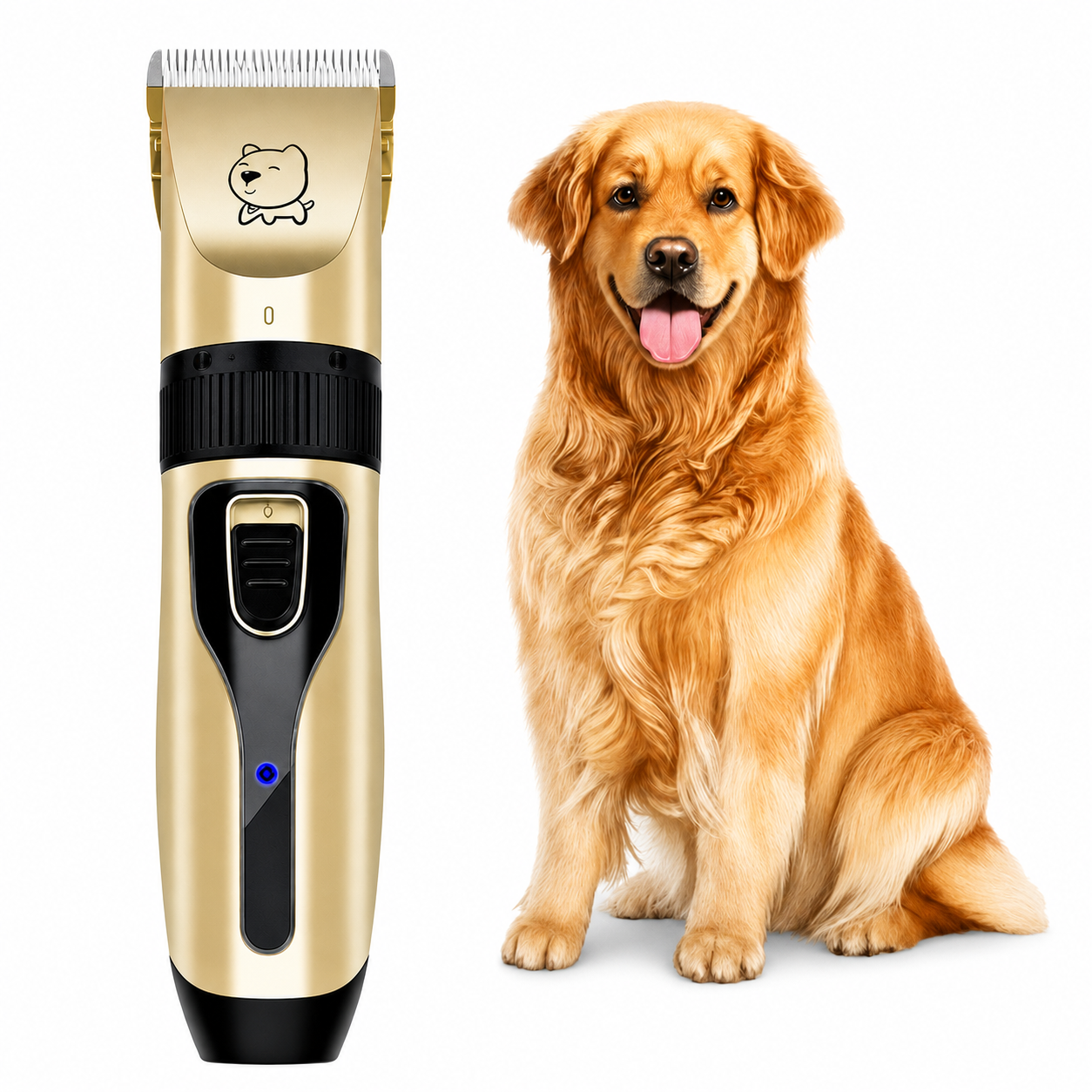 PetHarbor™ Professional Cordless Pet Hair Clipper – USB Rechargeable Grooming Trimmer for Dogs & Cats