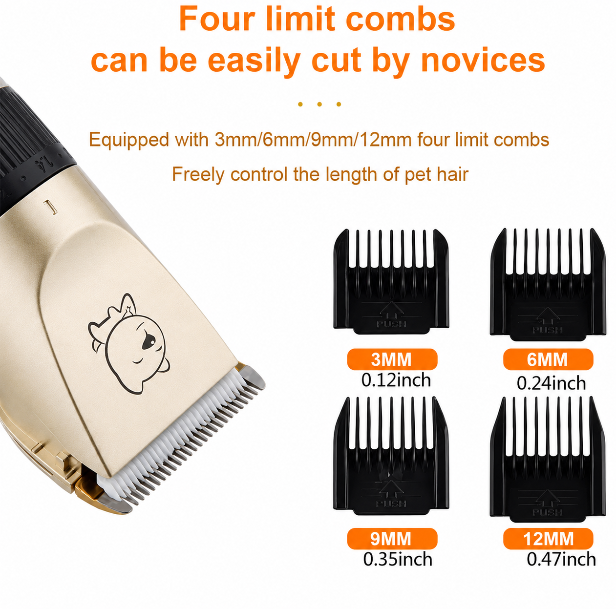 PetHarbor™ Professional Cordless Pet Hair Clipper – USB Rechargeable Grooming Trimmer for Dogs & Cats