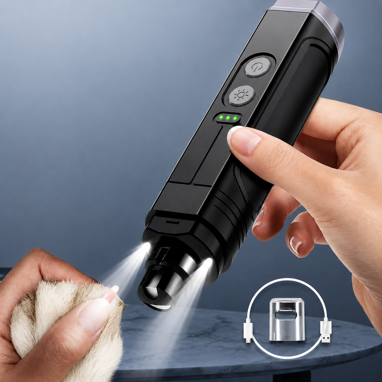PetHarbor™ Professional Rechargeable Pet Nail Grinder