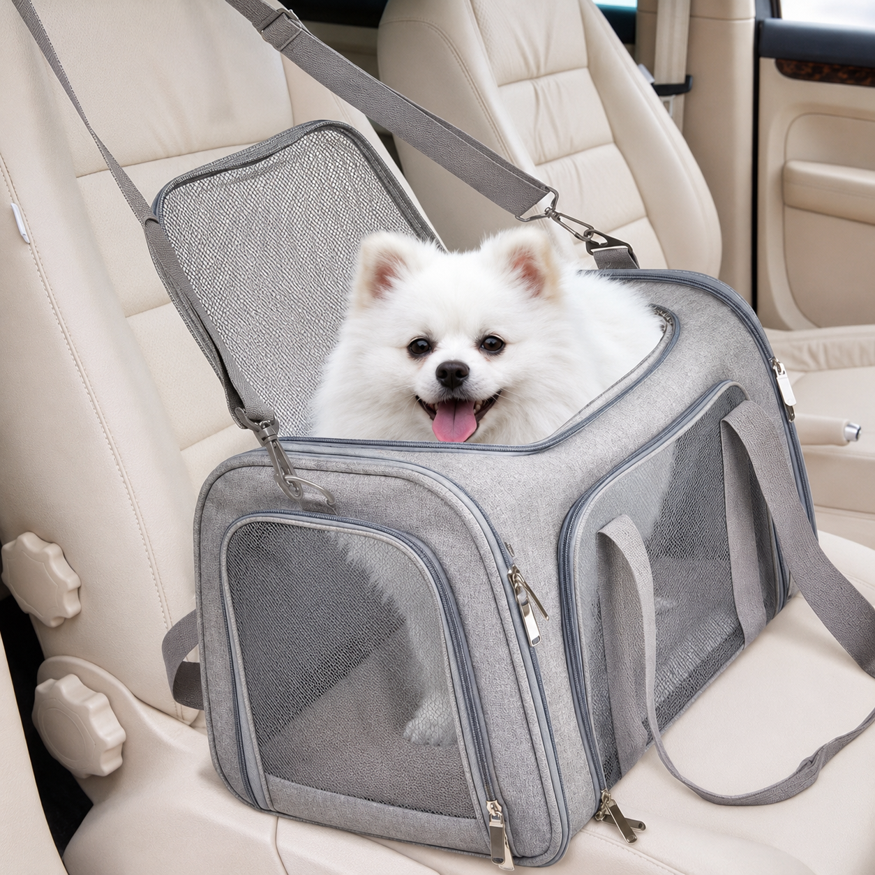 PetHarbor™ CloudCarry Soft-Sided Travel Carrier for Cats & Small Dogs